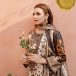 Desert Bloom – Embroidered Khaddar 3-Piece Suit