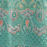 Stitched Teal Dhanak Suit with Pink Embroidery & Dupatta