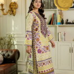 “Mahira Gulnaar” – Embroidered Winter Cotton 3-Piece Stitched Suit