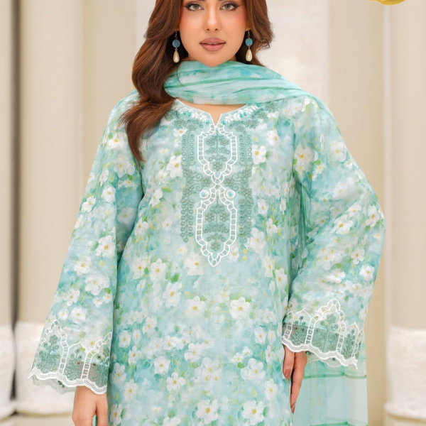 Eid al-Fitr Collection – Stitched 3 Piece Cotton Digital Print