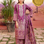 “Sahar” – Embroidered Khaddar 3-Piece Stitched Suit