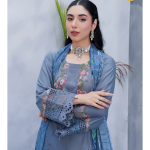 Eid al-Fitr Lawn Embroidered 3-Piece – Sky Blue