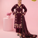 Shaista – Maroon Khaddar Grace