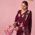 Shaista – Maroon Khaddar Grace