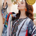 “Zaria” – Embroidered Khaddar 3-Piece Stitched Suit